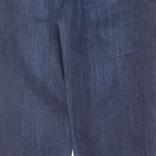 Gap Womens Blue Cotton Straight Jeans Size 28 in L28 in Regular Zip