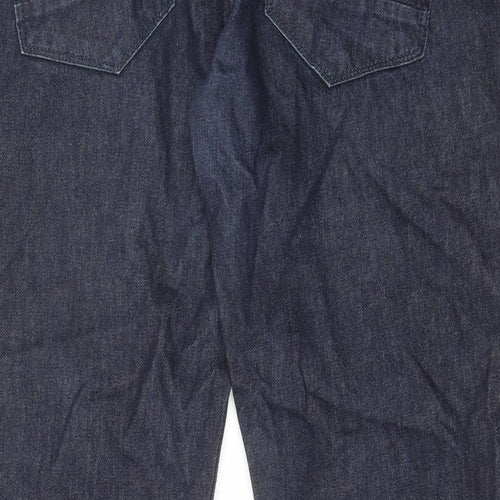 NEXT Mens Blue Cotton Straight Jeans Size 36 in L29 in Regular Button