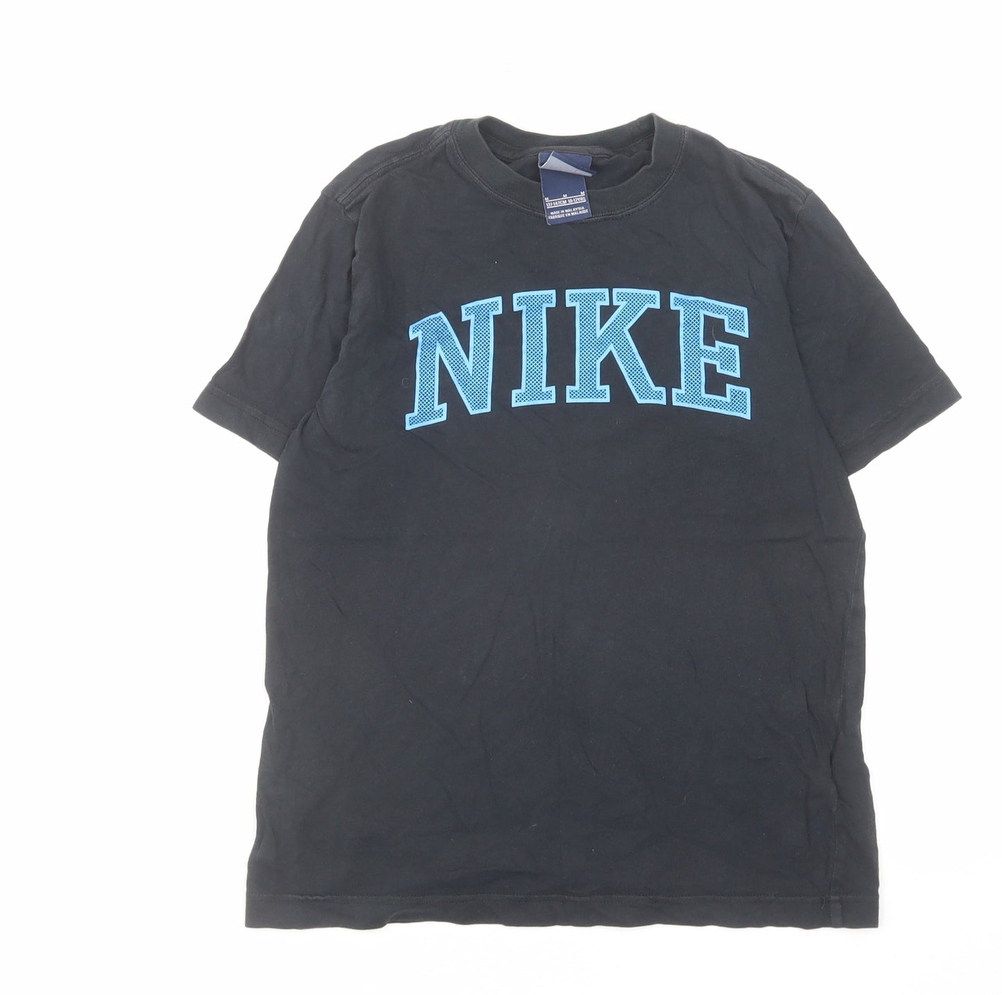 Nike Boys Blue Cotton Basic T-Shirt Size 10-11 Years Round Neck Pullover