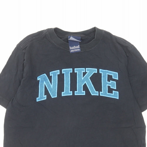 Nike Boys Blue Cotton Basic T-Shirt Size 10-11 Years Round Neck Pullover