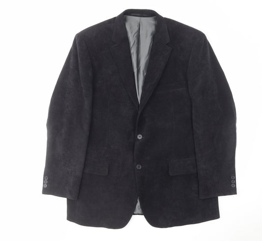 Skopes Mens Black Polyester Jacket Blazer Size 44 Regular