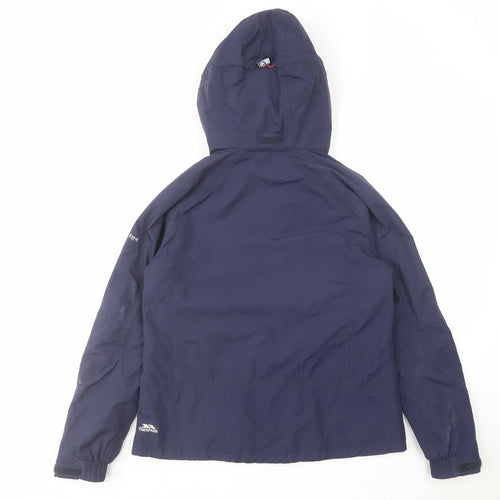 Trespass Womens Blue Windbreaker Jacket Size 12 Zip
