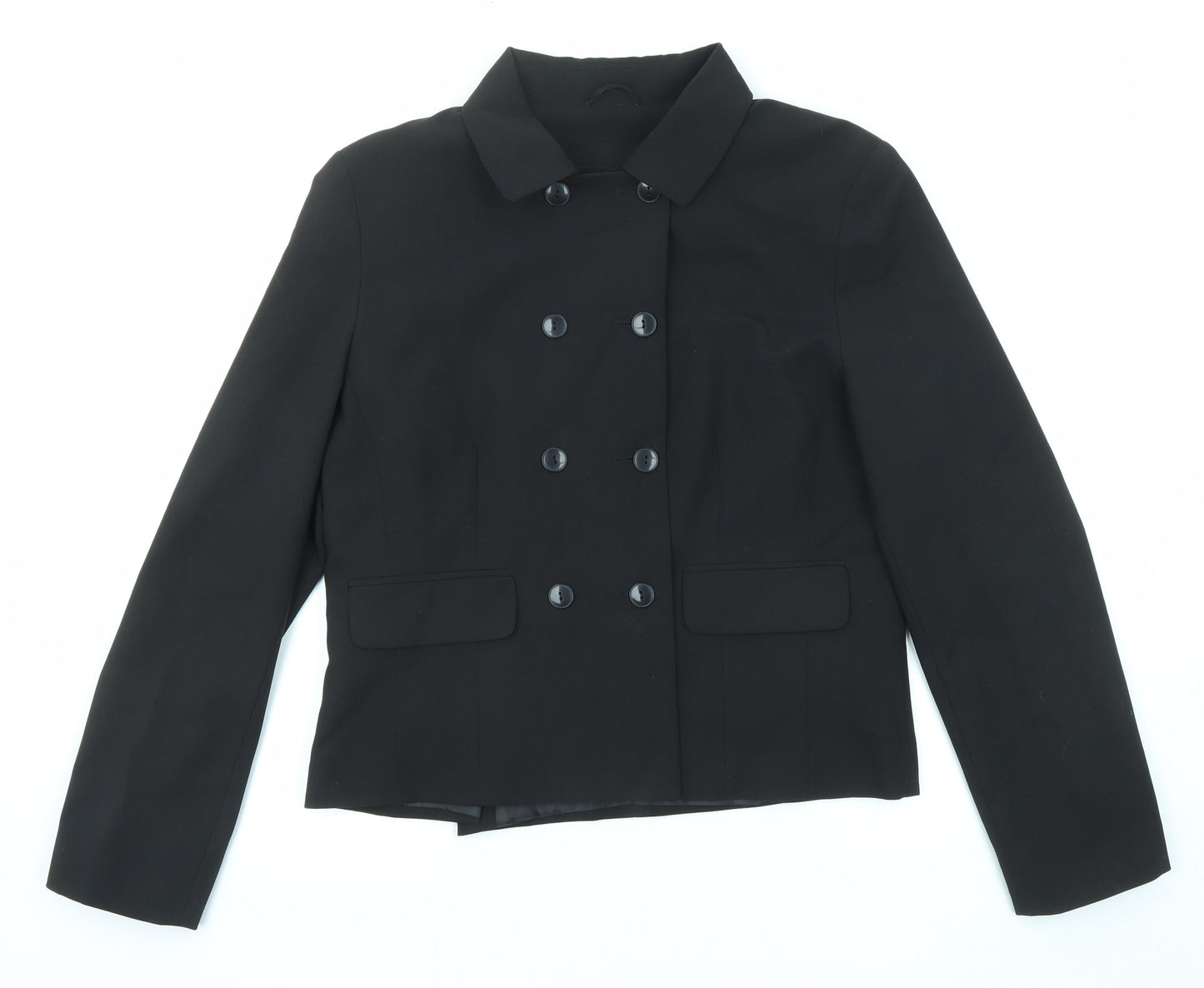 Select Womens Black Jacket Blazer Size 16 Button