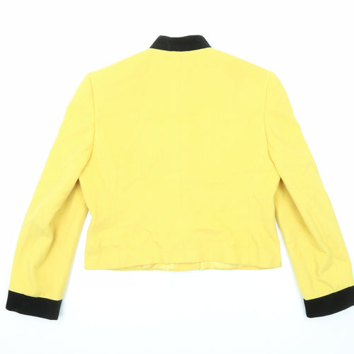 Viyella Womens Yellow Jacket Size 12 Button