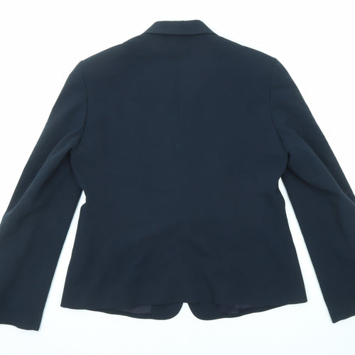 Martina Gozza Womens Blue Jacket Blazer Size 20 Button