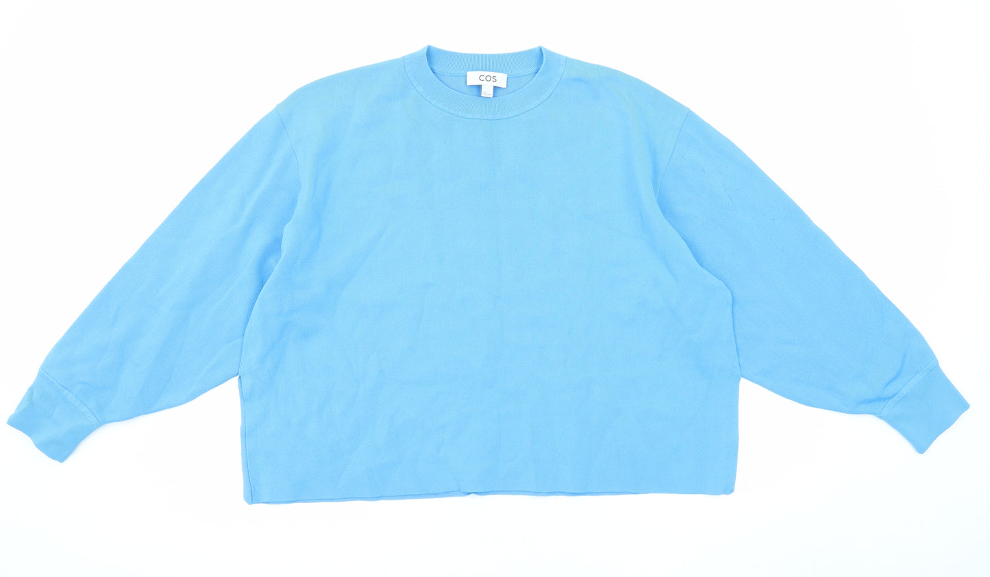 COS Womens Blue Cotton Pullover Sweatshirt Size L Pullover