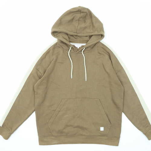 Signal Mens Brown Cotton Pullover Hoodie Size M