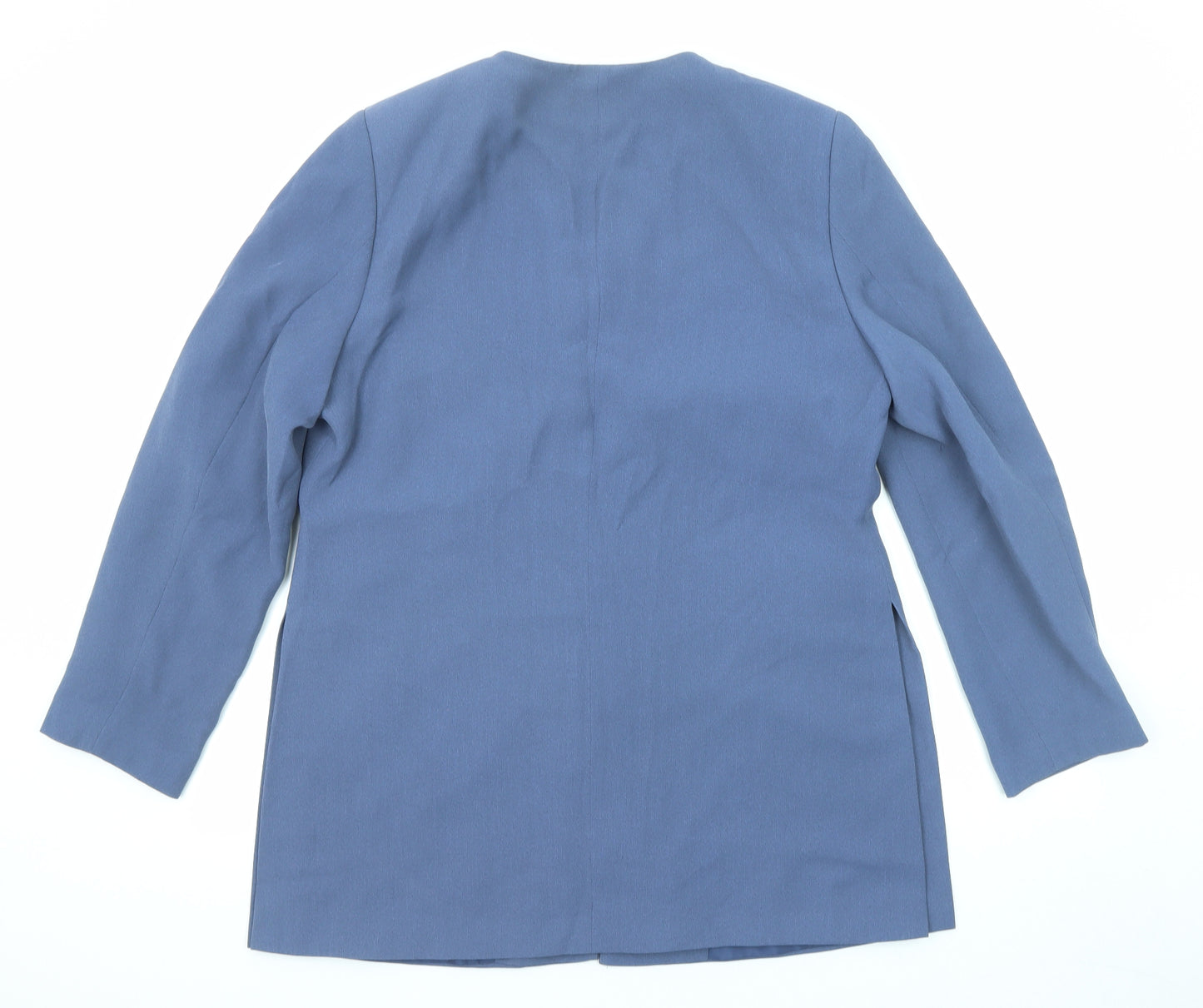 Marks and Spencer Womens Blue Jacket Size 16 Button
