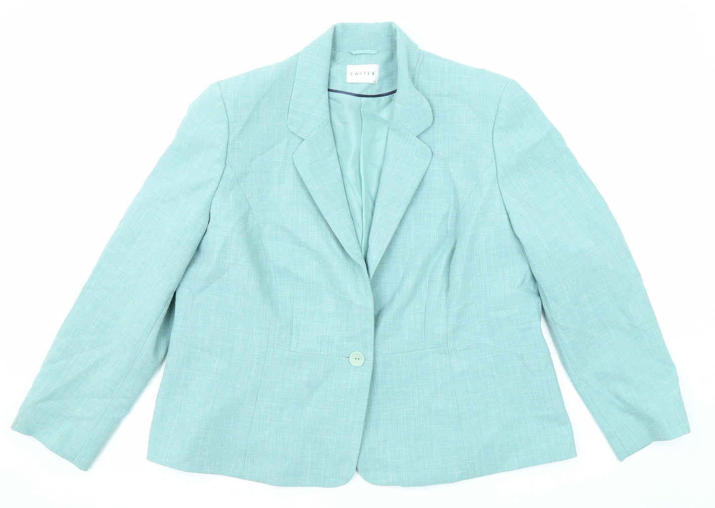 Eastex Womens Blue Jacket Blazer Size 20 Button