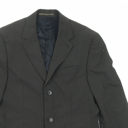 NEXT Mens Brown Polyester Jacket Suit Jacket Size 38 Regular