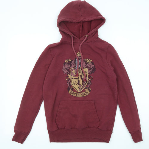 Harry Potter Womens Purple Polyester Pullover Hoodie Size 4 Pullover - Gryffindor