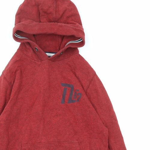 NEXT Boys Red Cotton Pullover Hoodie Size 12 Years Pullover