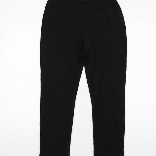 Marks and Spencer Womens Black Viscose Carrot Leggings Size 10 L26 in