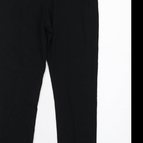 Marks and Spencer Womens Black Viscose Carrot Leggings Size 10 L26 in