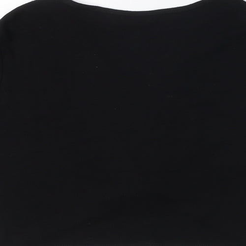 Dorothy Perkins Womens Black V-Neck Viscose Cardigan Jumper Size 14