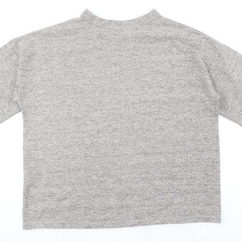 Zara Mens Brown Polyester Pullover Sweatshirt Size L