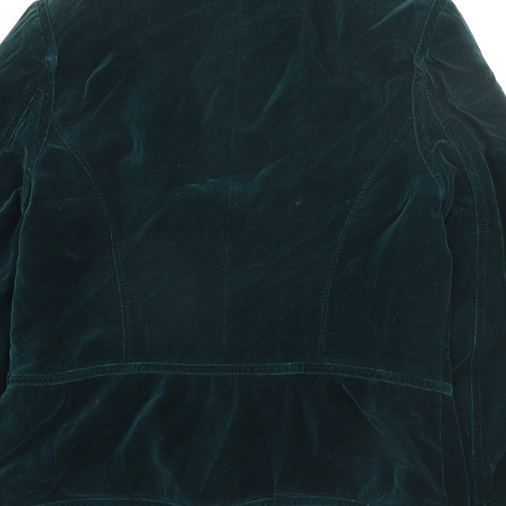 Wallis Womens Green Jacket Size 14 Button