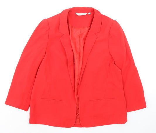 Red Herring Womens Red Jacket Blazer Size 12