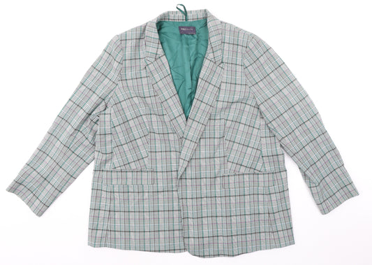 Marks and Spencer Womens Multicoloured Geometric Jacket Blazer Size 22