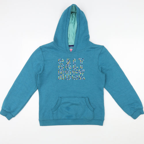 Saltrock Girls Blue Cotton Pullover Hoodie Size 13 Years Pullover