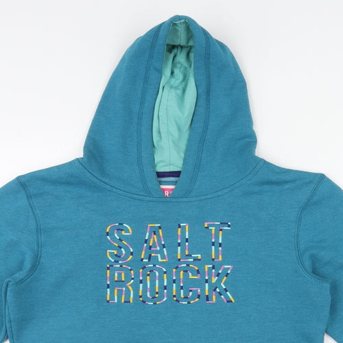 Saltrock Girls Blue Cotton Pullover Hoodie Size 13 Years Pullover