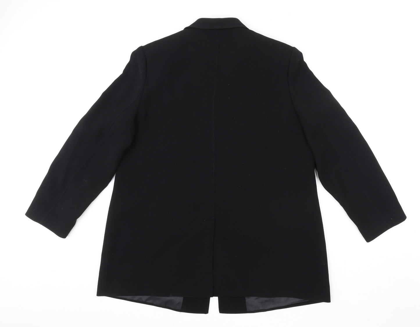ELVI Womens Black Jacket Blazer Size 20 Button