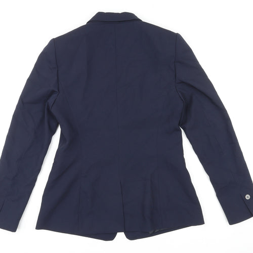 Esprit Womens Blue Polyester Jacket Blazer Size 10