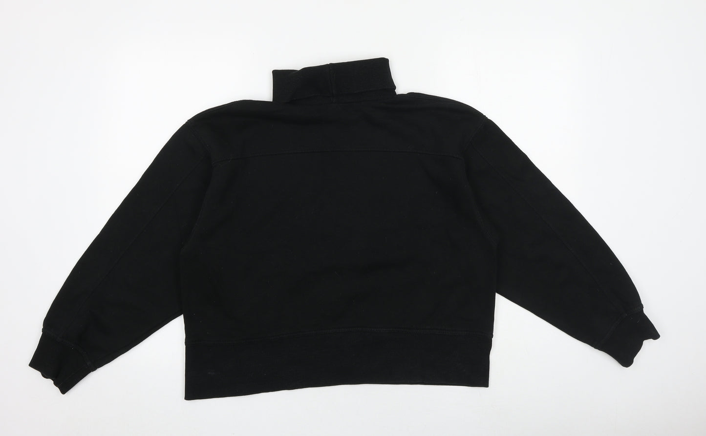 Zara Womens Black Polyester Pullover Sweatshirt Size L