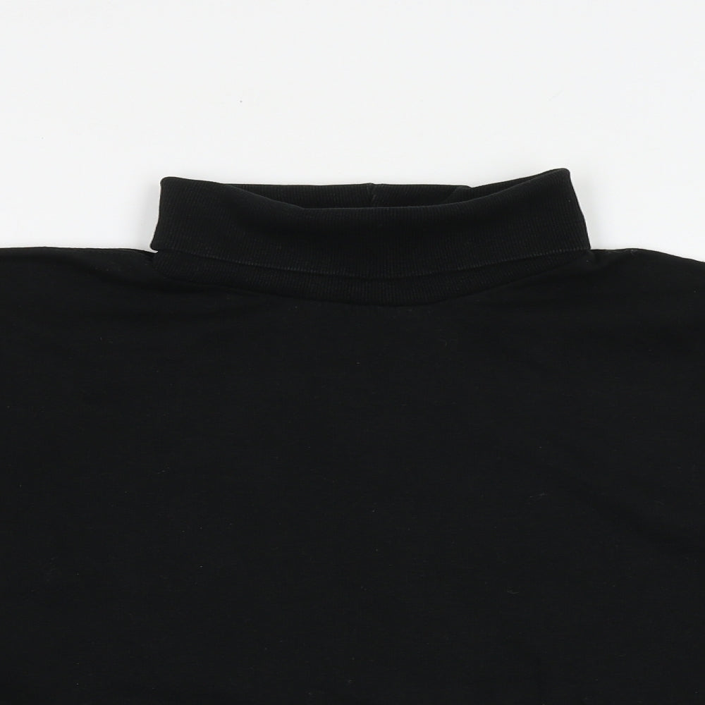 Zara Womens Black Polyester Pullover Sweatshirt Size L