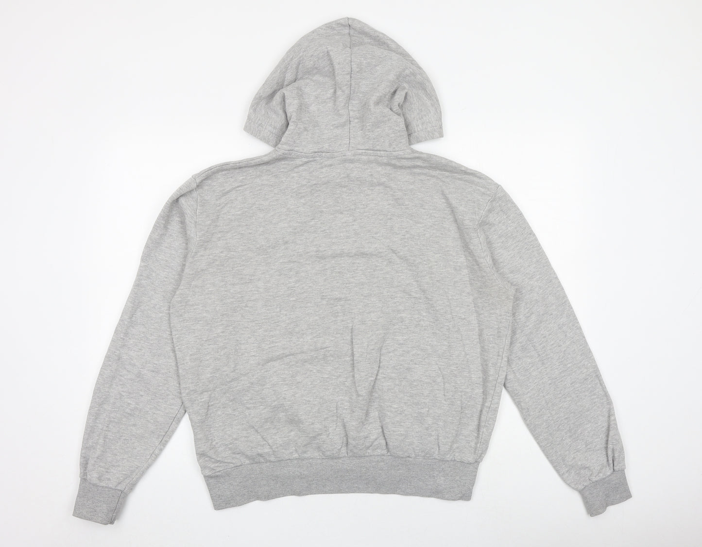 H&M Womens Grey Cotton Pullover Hoodie Size M Pullover