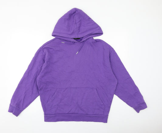 ASOS Mens Purple Cotton Pullover Hoodie Size XS - Size 2XS