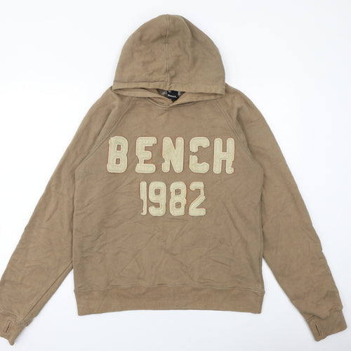 Bench Mens Brown Polyester Pullover Hoodie Size M - Bench 1982