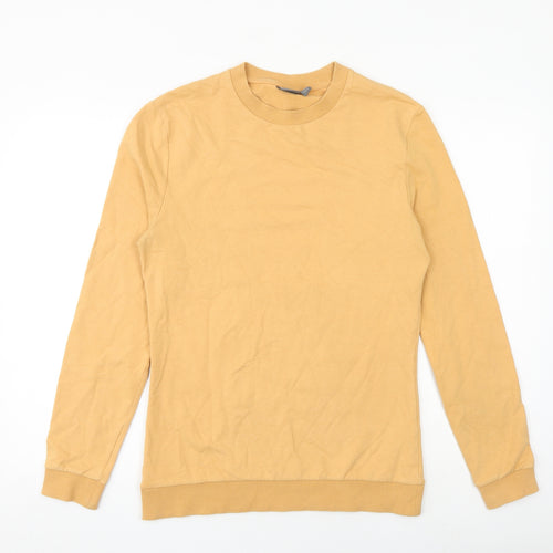 ASOS Mens Orange Cotton Pullover Sweatshirt Size M