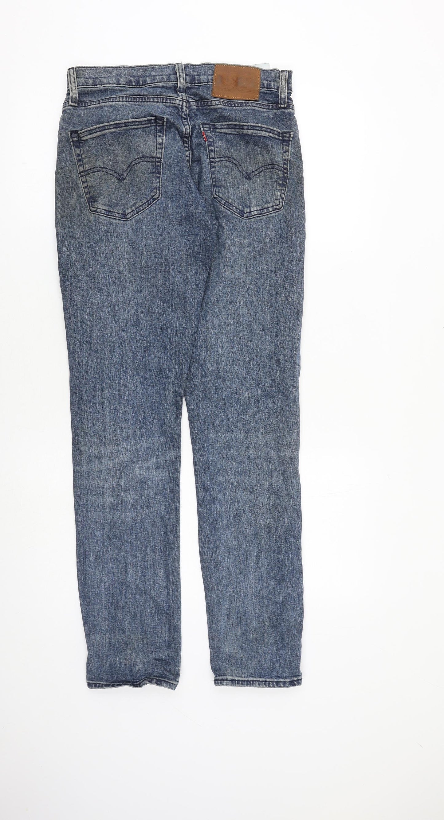 Levi's Mens Blue Cotton Tapered Jeans Size 30 in L32 in Regular Zip