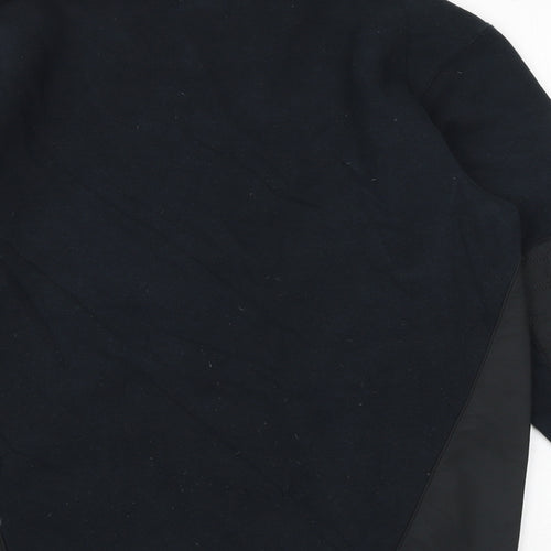 adidas Mens Black Cotton Pullover Sweatshirt Size S
