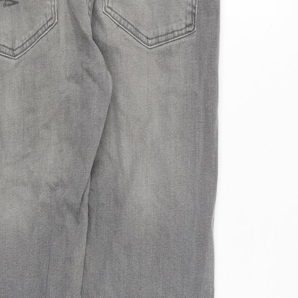 Firetrap Mens Grey Cotton Skinny Jeans Size 34 in L31 in Regular Zip