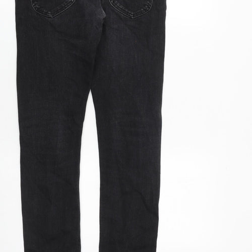 Lee Mens Black Cotton Skinny Jeans Size 30 in L32 in Slim Zip