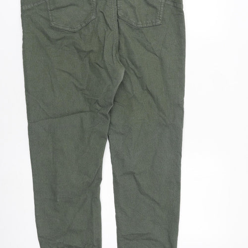 denim365 Womens Green Cotton Jegging Jeans Size 16 L29 in Regular