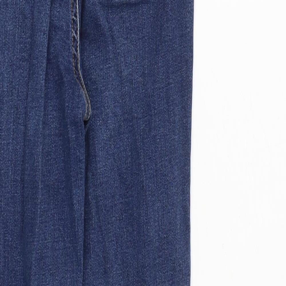 Denim & Co. Womens Blue Cotton Skinny Jeans Size 6 L25 in Slim Zip