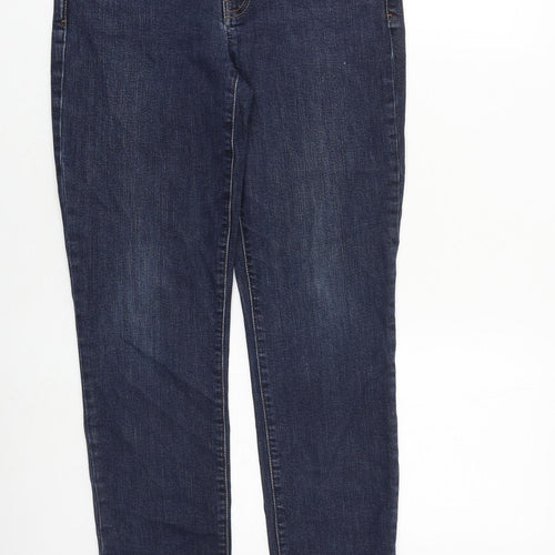 Gap Womens Blue Cotton Straight Jeans Size 27 in L27 in Regular Zip
