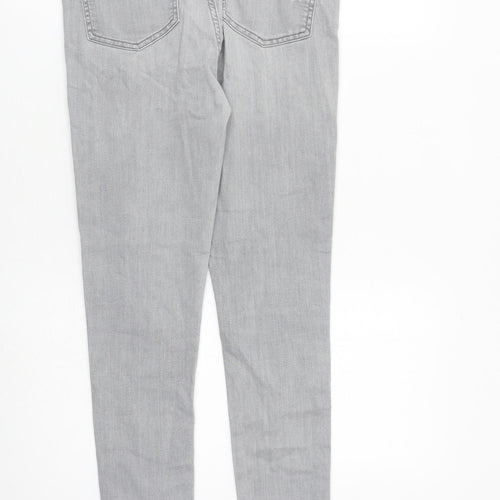 Tommy Hilfiger Womens Grey Cotton Skinny Jeans Size 28 in L30 in Slim Zip