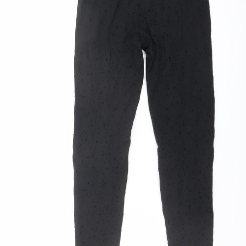 Marks and Spencer Womens Black Cotton Capri Leggings Size 8 L26 in