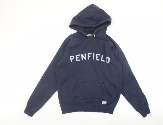 Penfield Womens Blue Cotton Pullover Hoodie Size M Pullover