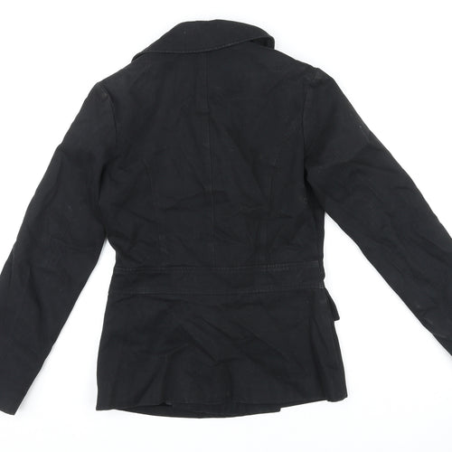RJR.John Rocha Womens Black Jacket Size 8 Button