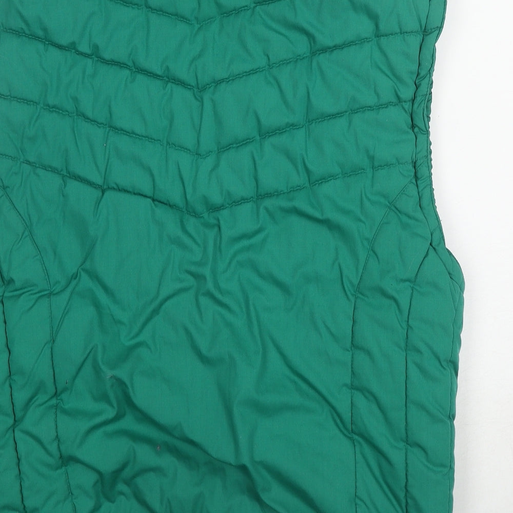 Ski Street Womens Green Gilet Jacket Size M Zip