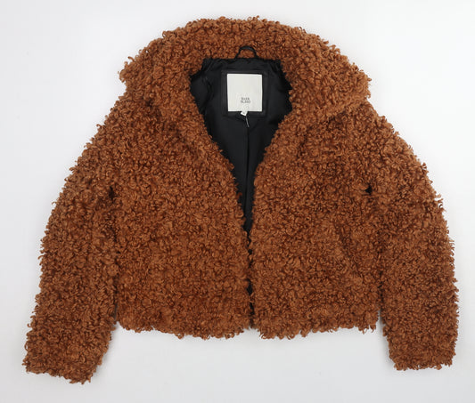 River Island Womens Brown Jacket Size M - Teddy Bear Style