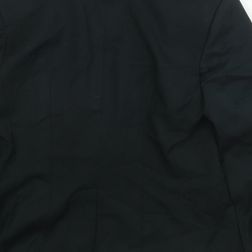 H&M Womens Black Polyester Jacket Blazer Size 12