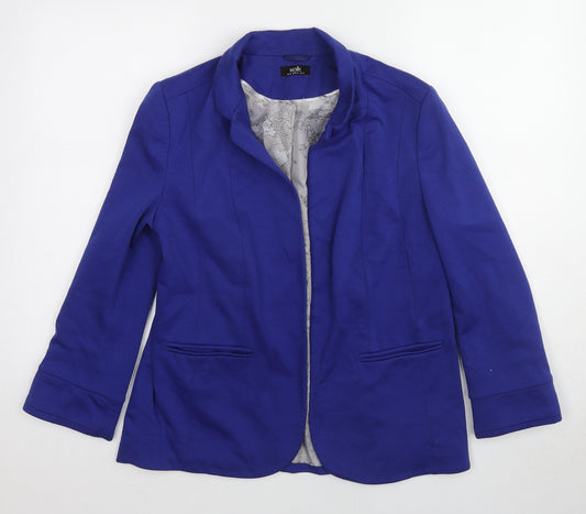Wallis Womens Blue Jacket Blazer Size 12