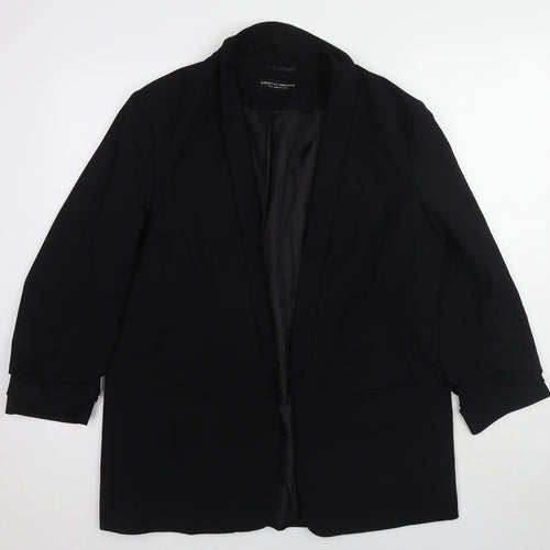 Dorothy Perkins Womens Black Kimono Jacket Size 18