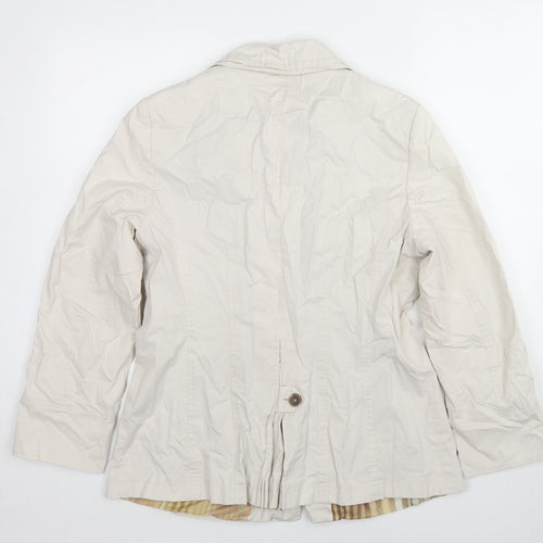 Per Una Womens Ivory Jacket Size 14 Button